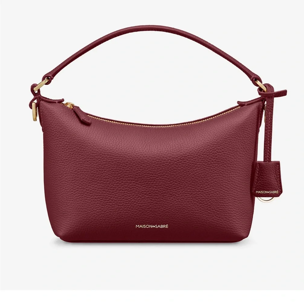 BRAND NEW Small Soft Hobo Maison de Sabre Bag with 2 Charms! - Picture 2 of 13